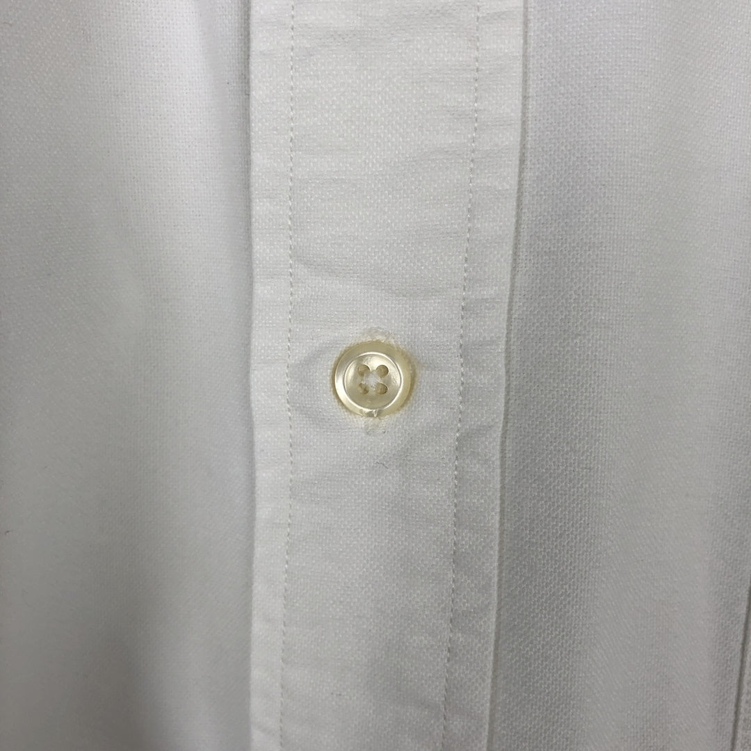 Ralph Lauren TILDEN Long-Sleeve Button-Down Shirt, Men's Size XXL (approx.) cotton white type Vintage Second Hand