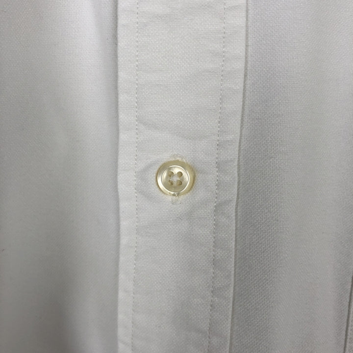 Ralph Lauren TILDEN Long-Sleeve Button-Down Shirt, Men's Size XXL (approx.) cotton white type Vintage Second Hand