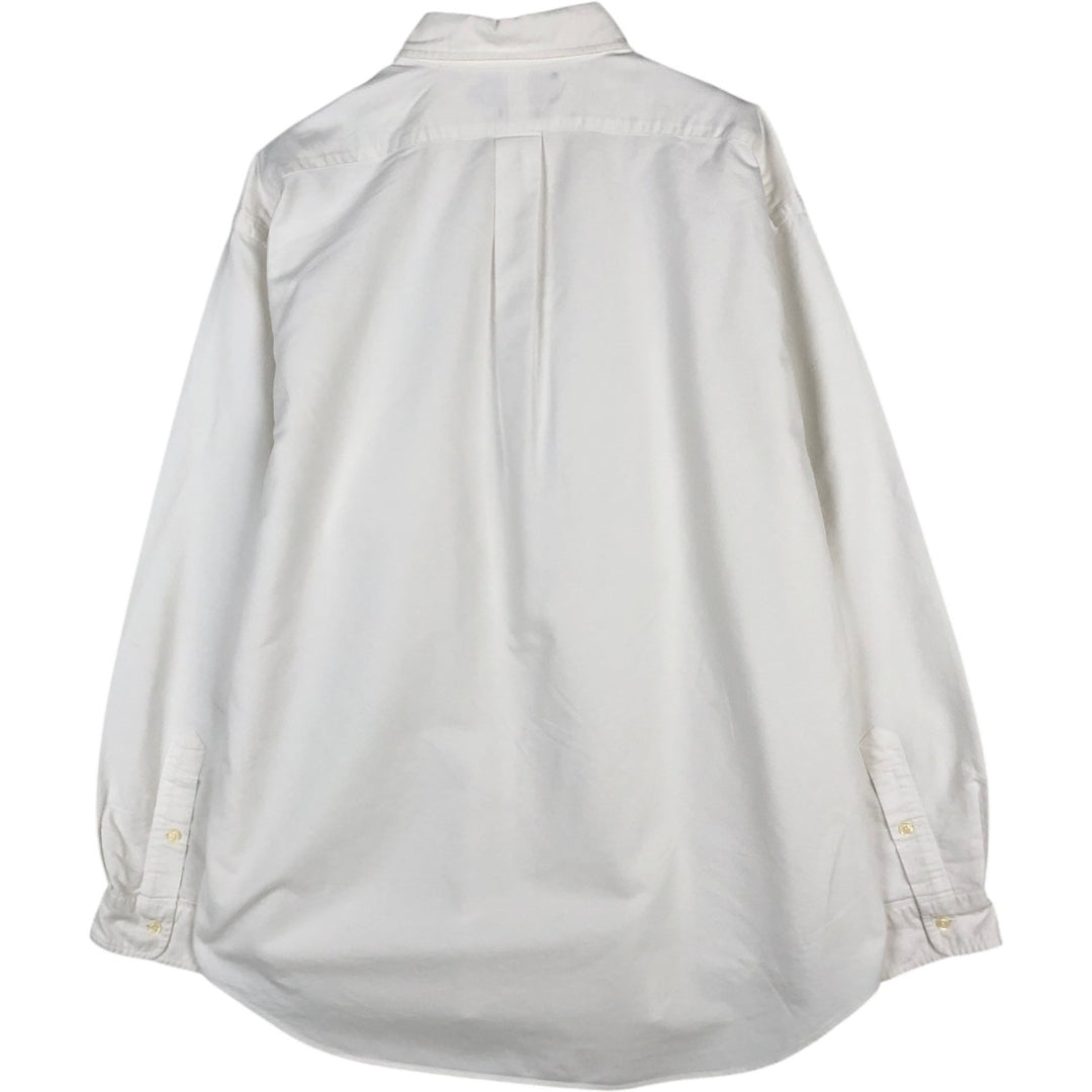 Ralph Lauren long sleeve button down shirt, men's XXL size cotton white type Vintage Second Hand