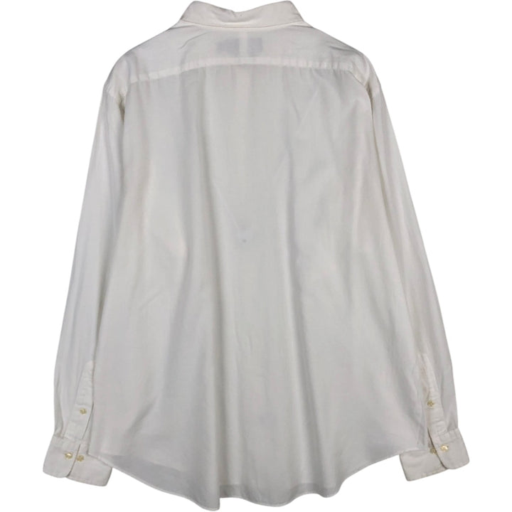 Ralph Lauren ANDREW Long-Sleeve Cotton Shirt, Men's Size XXL (approx.) cotton white type Vintage Second Hand
