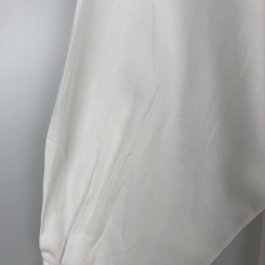 Ralph Lauren ANDREW Long-Sleeve Cotton Shirt, Men's Size XXL (approx.) cotton white type Vintage Second Hand