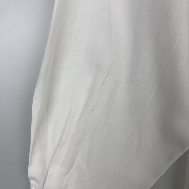 Ralph Lauren ANDREW Long-Sleeve Cotton Shirt, Men's Size XXL (approx.) cotton white type Vintage Second Hand