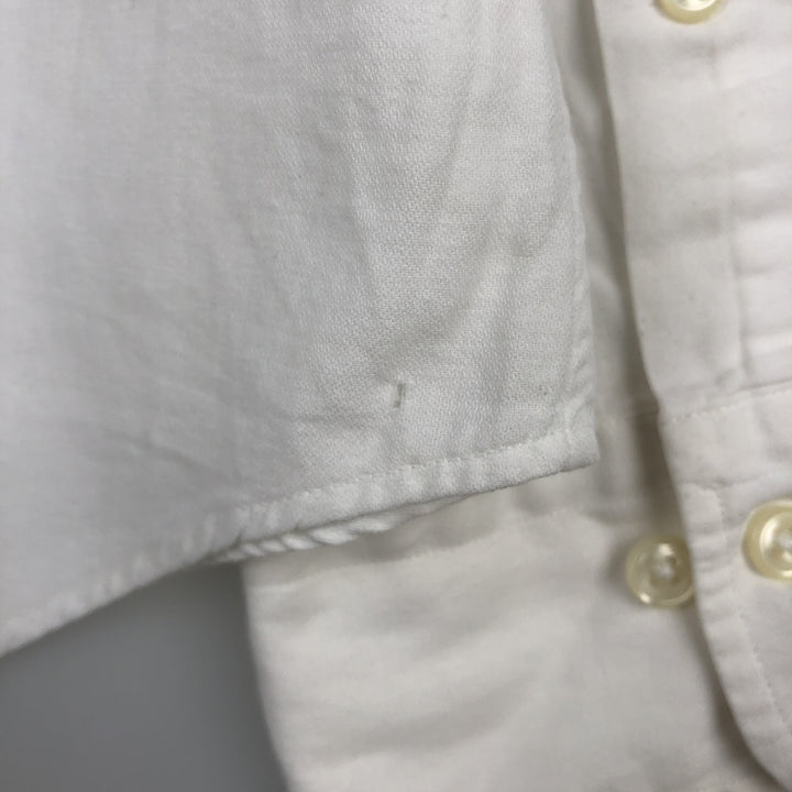 Ralph Lauren ANDREW Long-Sleeve Cotton Shirt, Men's Size XXL (approx.) cotton white type Vintage Second Hand