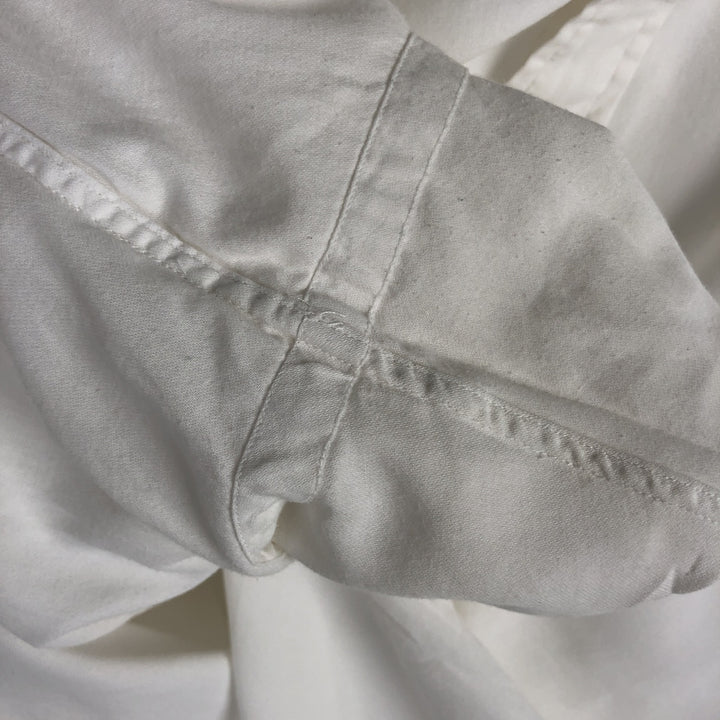 Ralph Lauren ANDREW Long-Sleeve Cotton Shirt, Men's Size XXL (approx.) cotton white type Vintage Second Hand