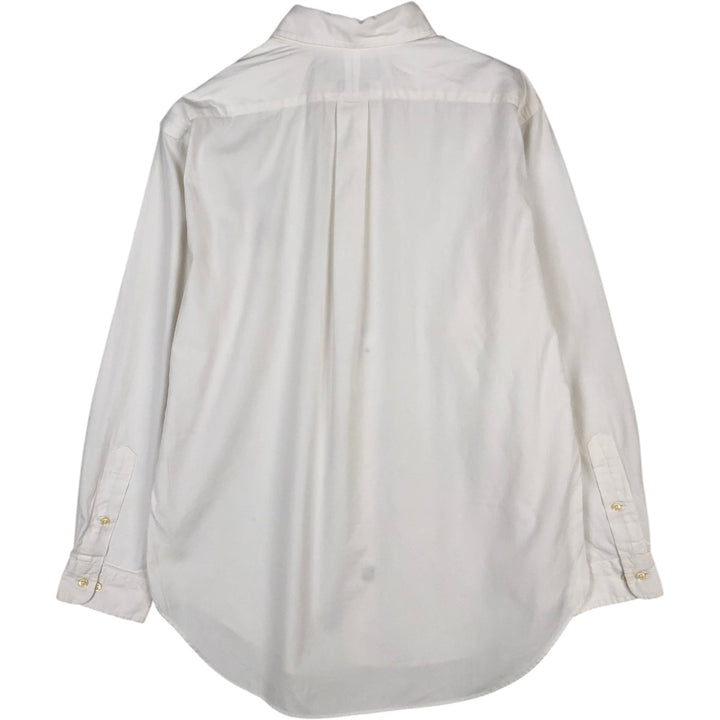 Ralph Lauren Classic Fit Long Sleeve Button Down Shirt, Men's Size L cotton white type Vintage Second Hand