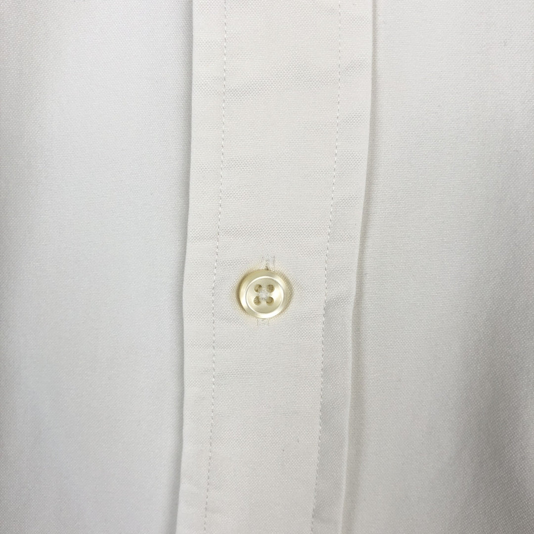 Ralph Lauren Classic Fit Long Sleeve Button Down Shirt, Men's Size L cotton white type Vintage Second Hand