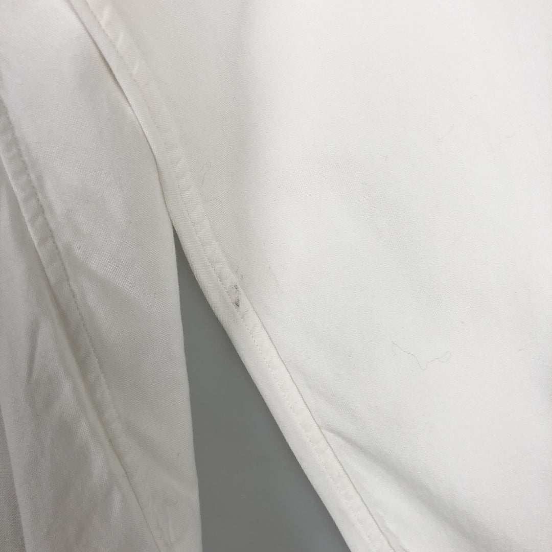 Ralph Lauren Classic Fit Long Sleeve Button Down Shirt, Men's Size L cotton white type Vintage Second Hand