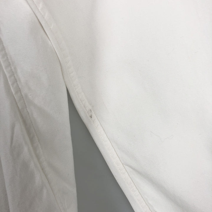 Ralph Lauren Classic Fit Long Sleeve Button Down Shirt, Men's Size L cotton white type Vintage Second Hand