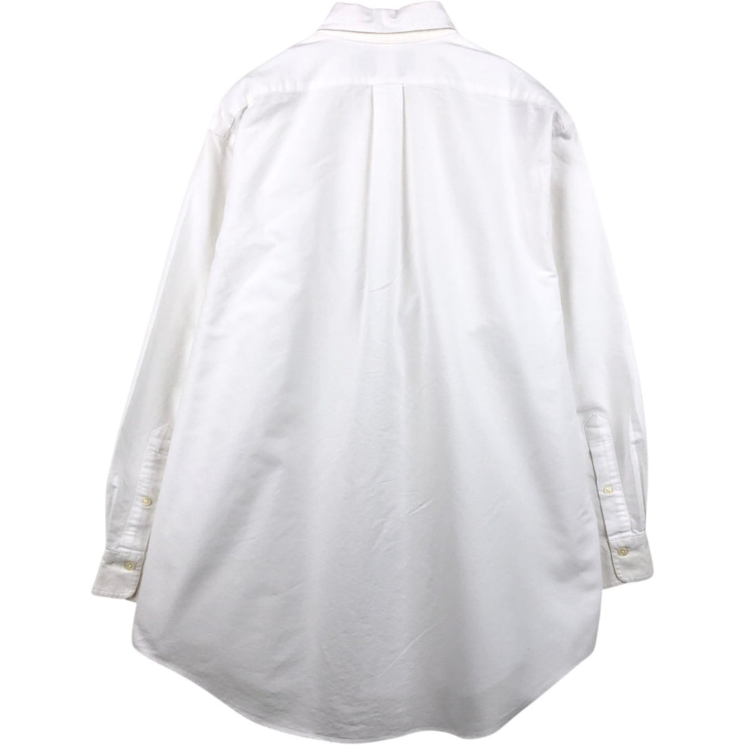 Ralph Lauren long sleeve button down shirt, men's XL size cotton white type Vintage Second Hand