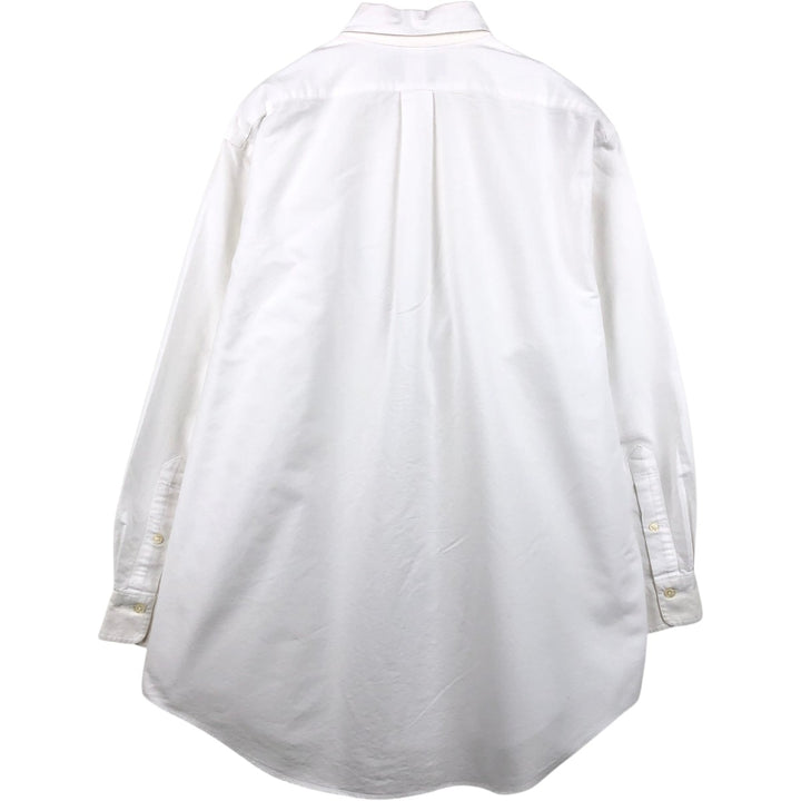 Ralph Lauren long sleeve button down shirt, men's XL size cotton white type Vintage Second Hand