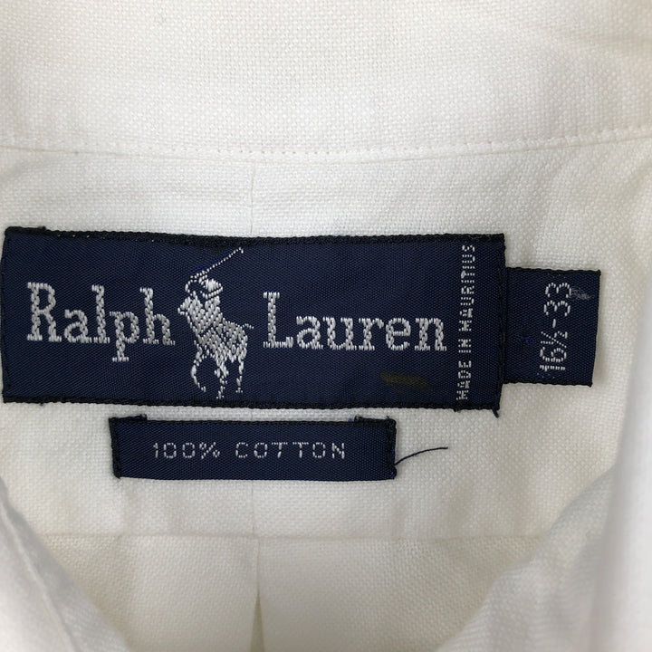 Ralph Lauren long sleeve button down shirt, men's XL size cotton white type Vintage Second Hand