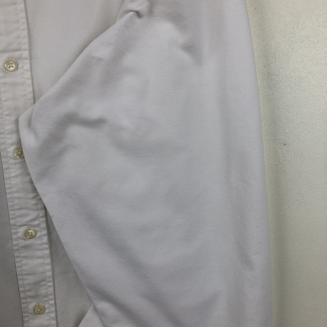 Ralph Lauren long sleeve button down shirt, men's XL size cotton white type Vintage Second Hand
