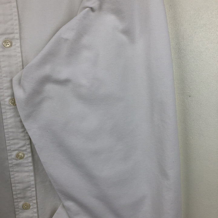 Ralph Lauren long sleeve button down shirt, men's XL size cotton white type Vintage Second Hand