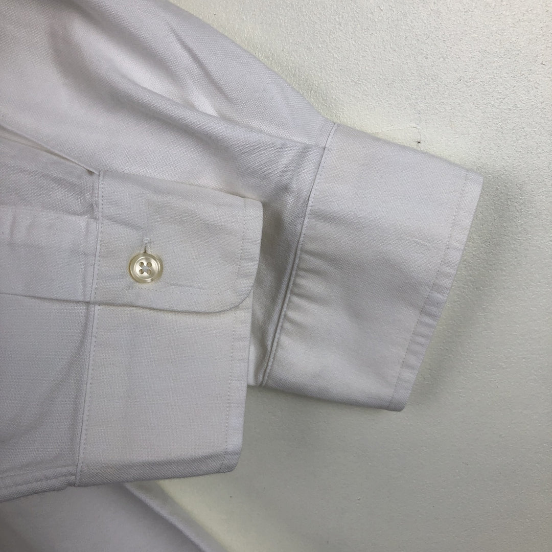 Ralph Lauren long sleeve button down shirt, men's XL size cotton white type Vintage Second Hand