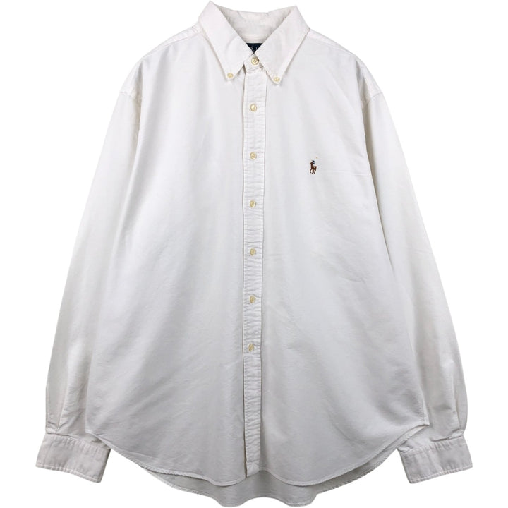 Ralph Lauren Classic Fit Long Sleeve Button Down Shirt Men's XL cotton white type Vintage Second Hand