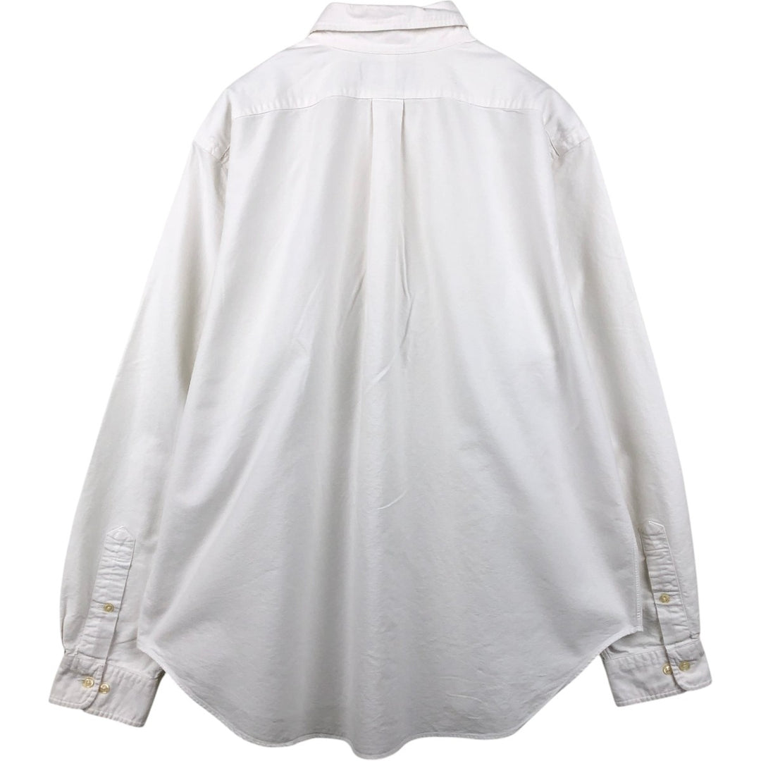 Ralph Lauren Classic Fit Long Sleeve Button Down Shirt Men's XL cotton white type Vintage Second Hand