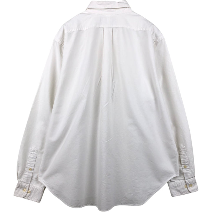 Ralph Lauren Classic Fit Long Sleeve Button Down Shirt Men's XL cotton white type Vintage Second Hand