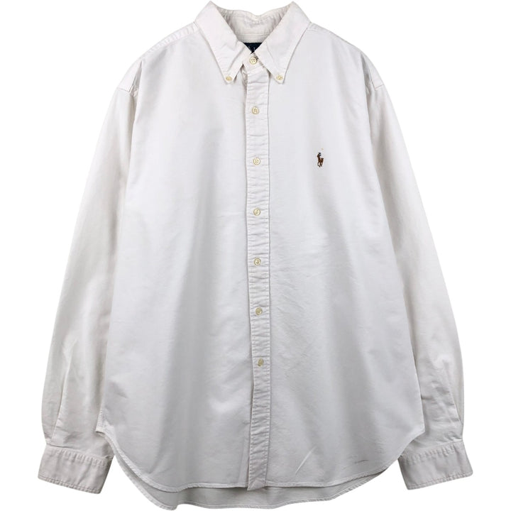 Ralph Lauren BLAKE CLASSIC FIT Long-Sleeve Button-Down Shirt, Men's Size XL (approx.) cotton white type Vintage Second Hand