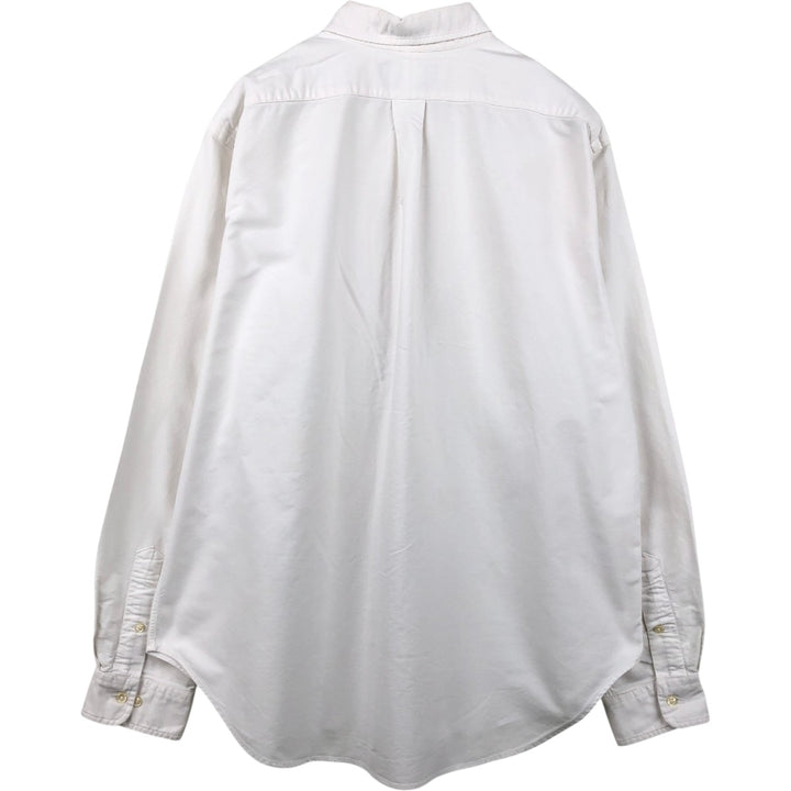 Ralph Lauren BLAKE CLASSIC FIT Long-Sleeve Button-Down Shirt, Men's Size XL (approx.) cotton white type Vintage Second Hand
