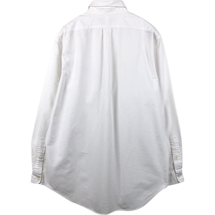 Ralph Lauren YARMOUTH long sleeve button down shirt, men's XL size cotton white type Vintage Second Hand