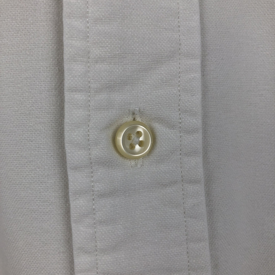 Ralph Lauren YARMOUTH long sleeve button down shirt, men's XL size cotton white type Vintage Second Hand