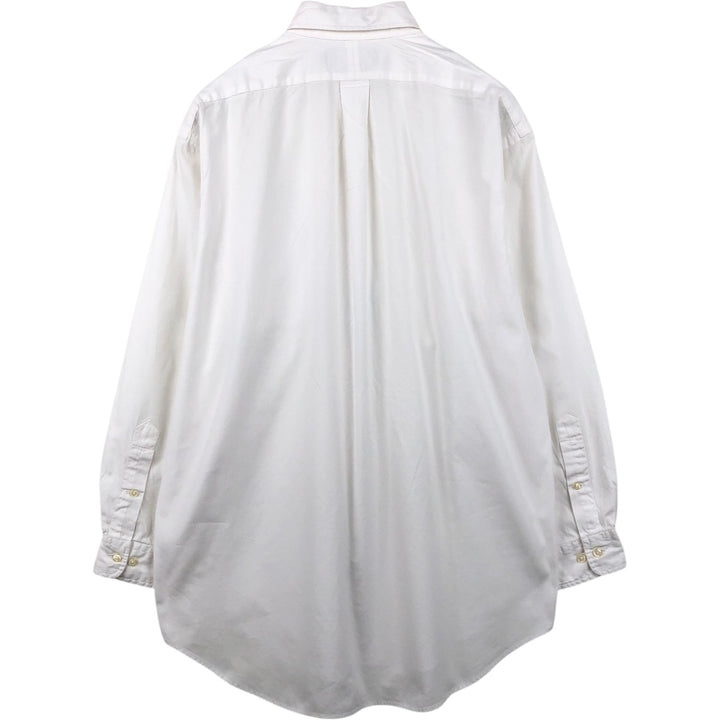 Ralph Lauren YARMOUTH long sleeve button down shirt, men's XL size cotton white type Vintage Second Hand