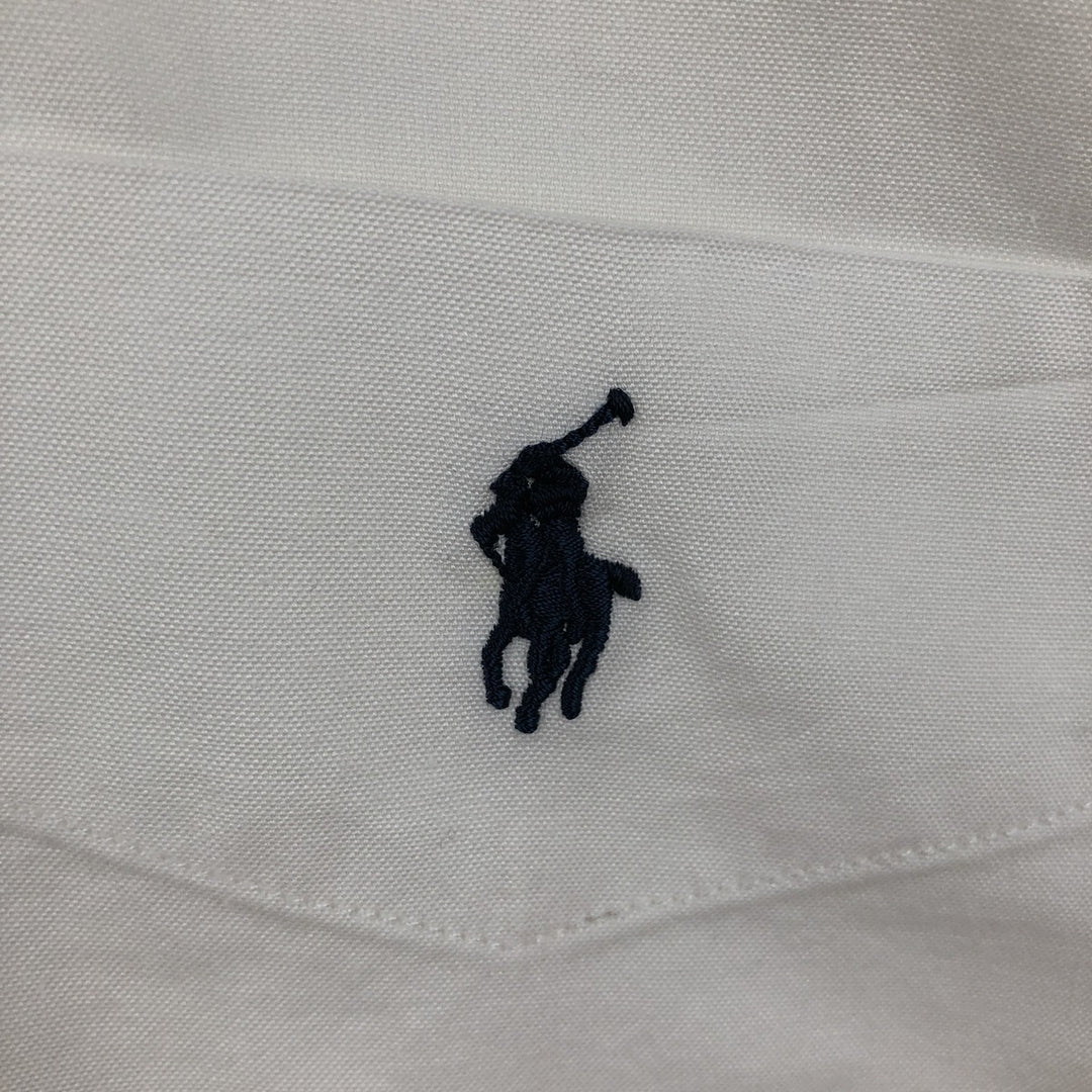 Ralph Lauren YARMOUTH long sleeve button down shirt, men's XL size cotton white type Vintage Second Hand