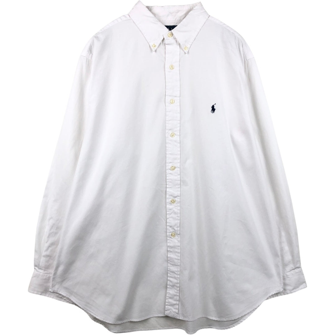 Ralph Lauren Classic Fit Long Sleeve Button Down Shirt Men's XL cotton white type Vintage Second Hand