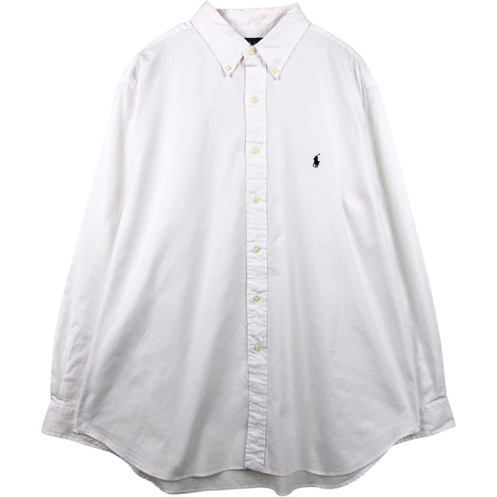 Ralph Lauren Classic Fit Long Sleeve Button Down Shirt Men's XL cotton white type Vintage Second Hand