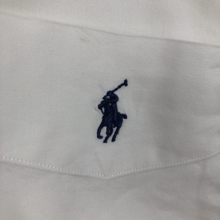 Ralph Lauren long sleeve button down shirt, men's XXL size cotton white type Vintage Second Hand