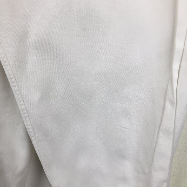 Ralph Lauren long sleeve button down shirt, men's XXL size cotton white type Vintage Second Hand