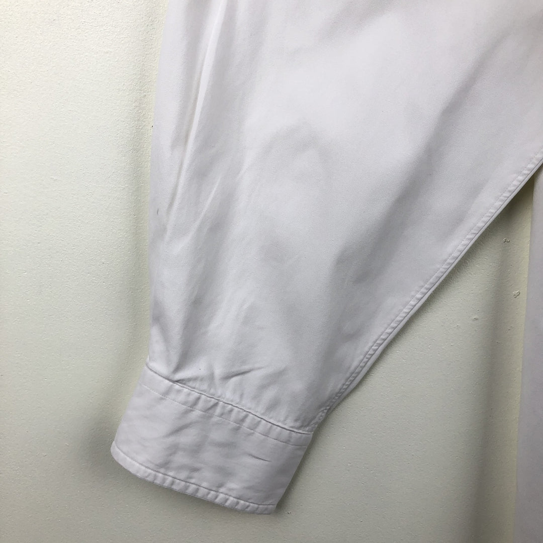 Ralph Lauren long sleeve button down shirt, men's XXL size cotton white type Vintage Second Hand