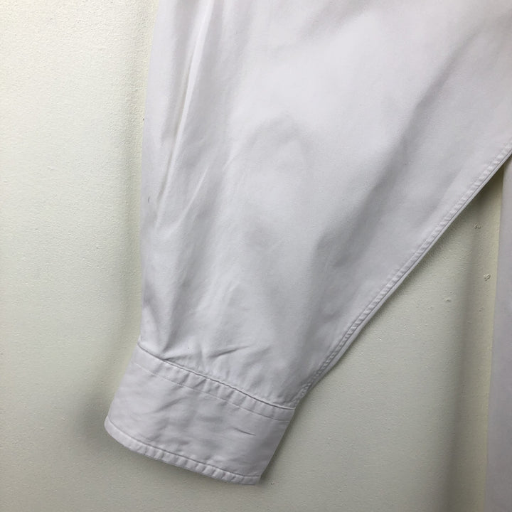 Ralph Lauren long sleeve button down shirt, men's XXL size cotton white type Vintage Second Hand