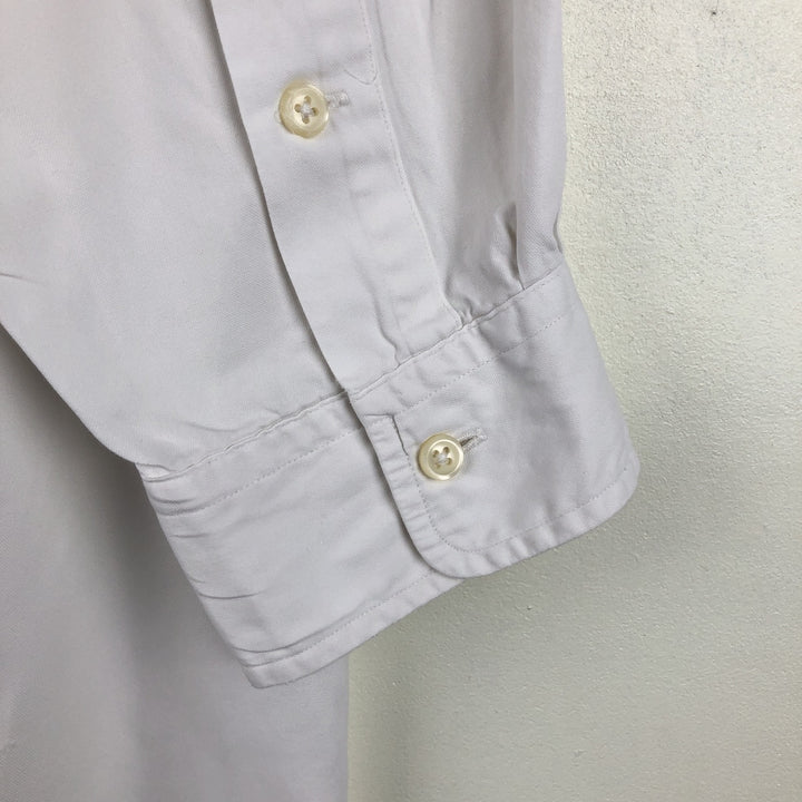 Ralph Lauren long sleeve button down shirt, men's XXL size cotton white type Vintage Second Hand