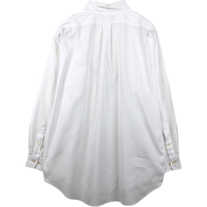 Ralph Lauren YARMOUTH long sleeve button down shirt, men's XXL size cotton white type Vintage Second Hand
