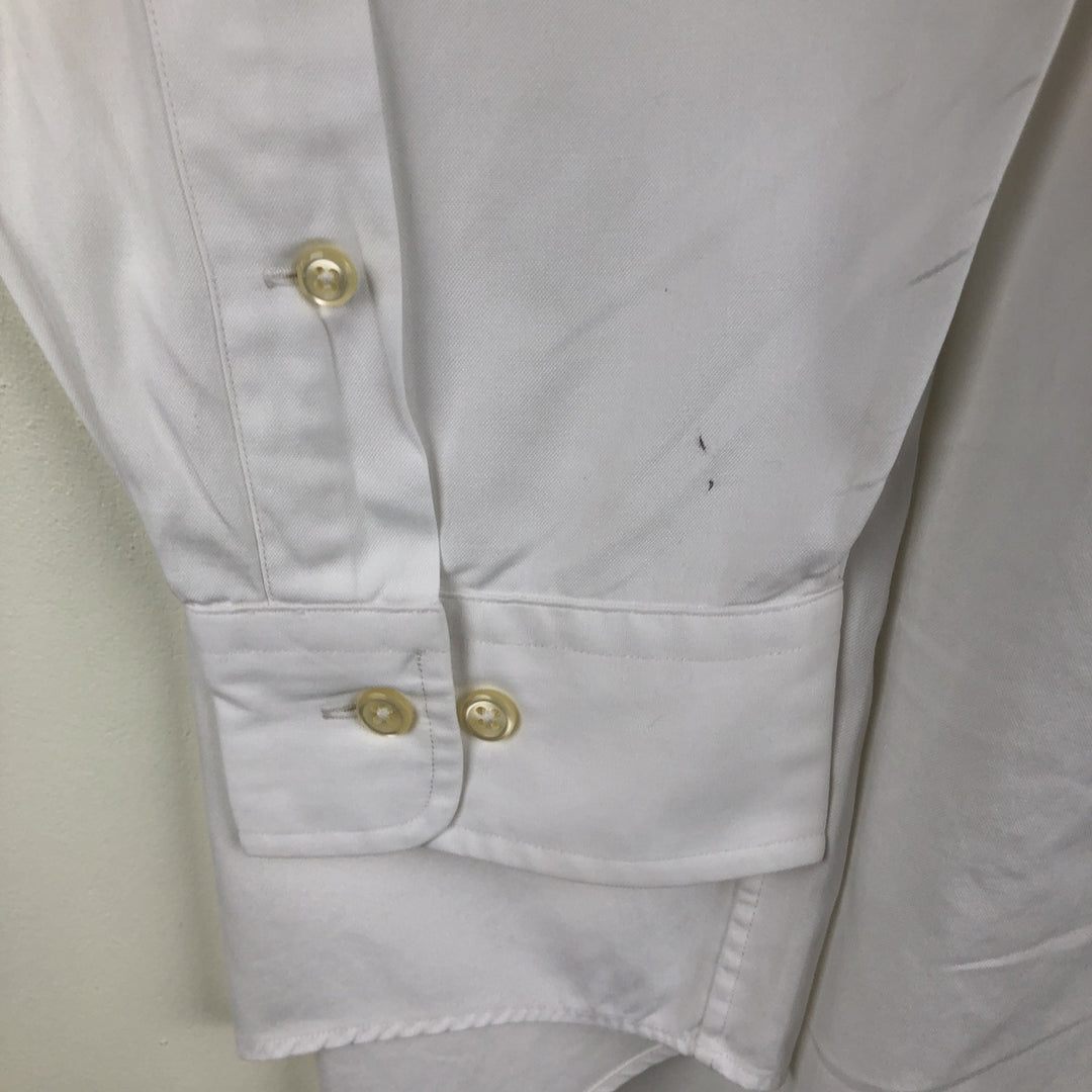 Ralph Lauren YARMOUTH long sleeve button down shirt, men's XXL size cotton white type Vintage Second Hand