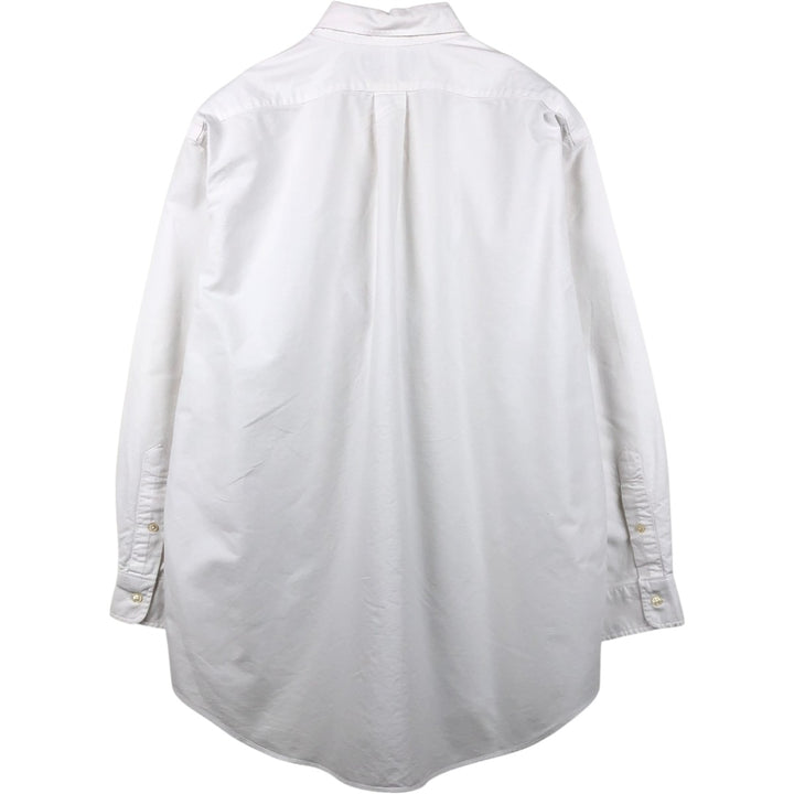 Ralph Lauren YARMOUTH long sleeve button down shirt, men's XL size cotton white type Vintage Second Hand