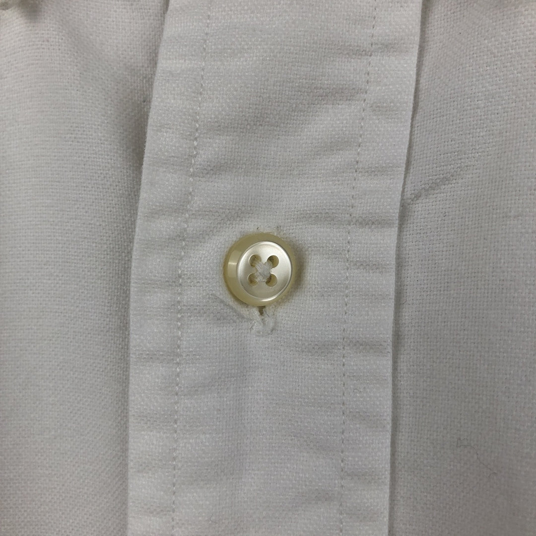 Ralph Lauren YARMOUTH long sleeve button down shirt, men's XL size cotton white type Vintage Second Hand