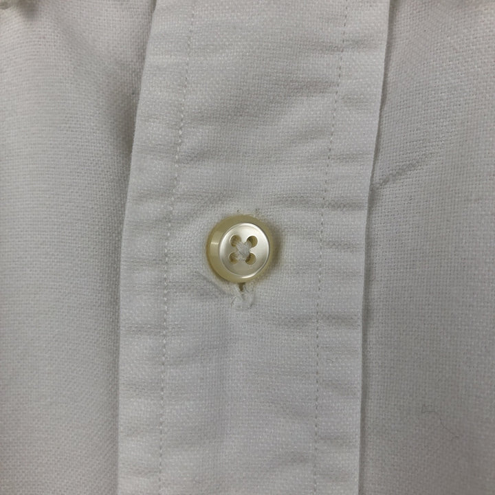Ralph Lauren YARMOUTH long sleeve button down shirt, men's XL size cotton white type Vintage Second Hand