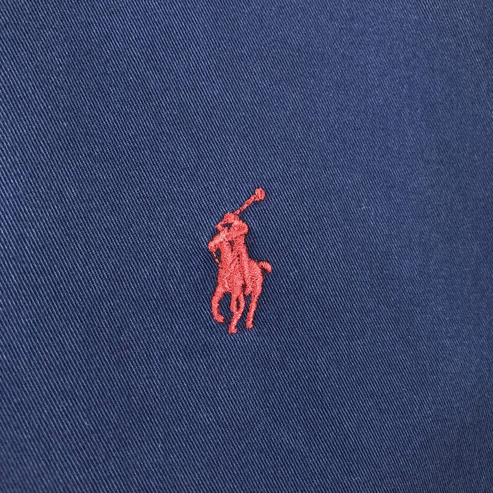 Ralph Lauren Classic Fit Long Sleeve Button Down Shirt Men's XL cotton navy blue type Vintage Second Hand