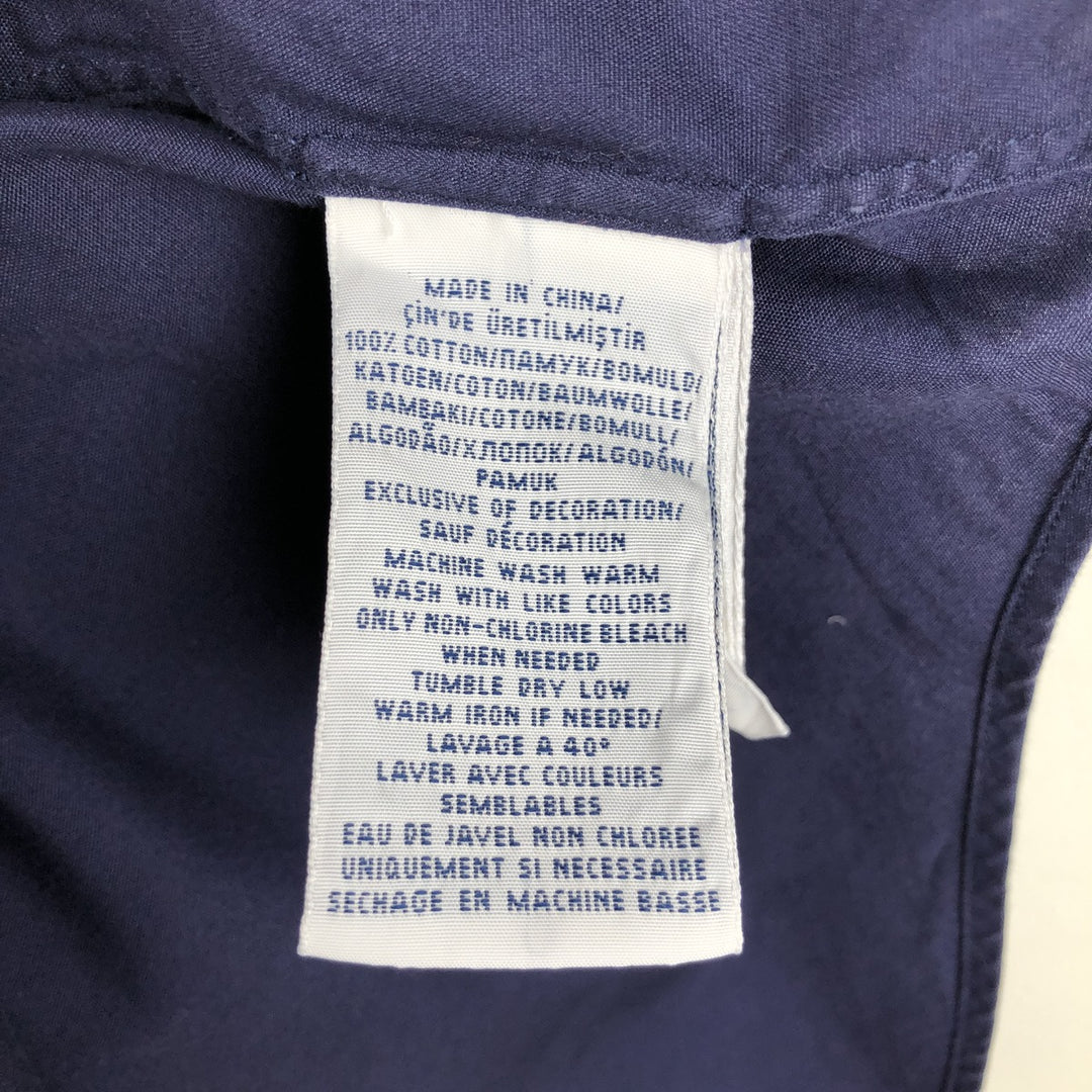 Ralph Lauren long sleeve button down shirt, men's XL size cotton navy blue type Vintage Second Hand