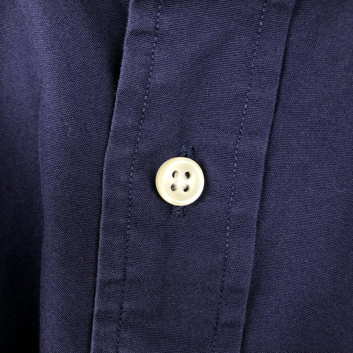 Ralph Lauren long sleeve button down shirt, men's XL size cotton navy blue type Vintage Second Hand
