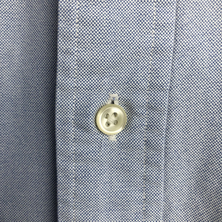 Ralph Lauren Big Shirt, long-sleeved button-down shirt, men's XXL cotton Blue type light blue Vintage Second Hand