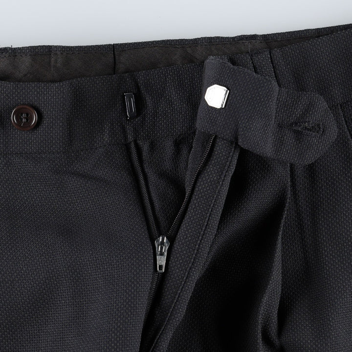 Hugo Boss Apollon Akropolis two-pleat slacks, men's size W33 (approx.) wool Charcoal Vintage Second Hand