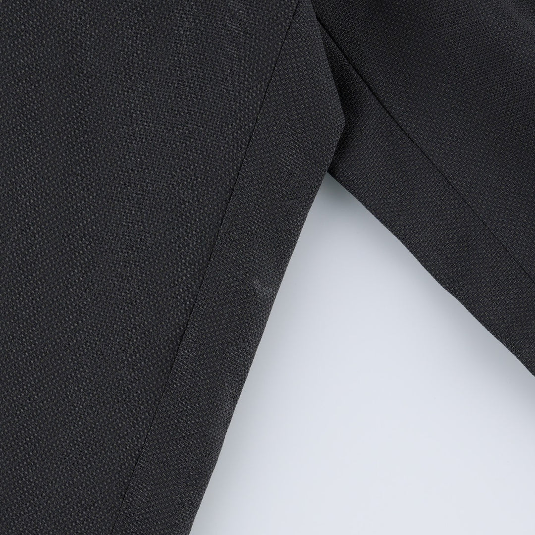 Hugo Boss Apollon Akropolis two-pleat slacks, men's size W33 (approx.) wool Charcoal Vintage Second Hand