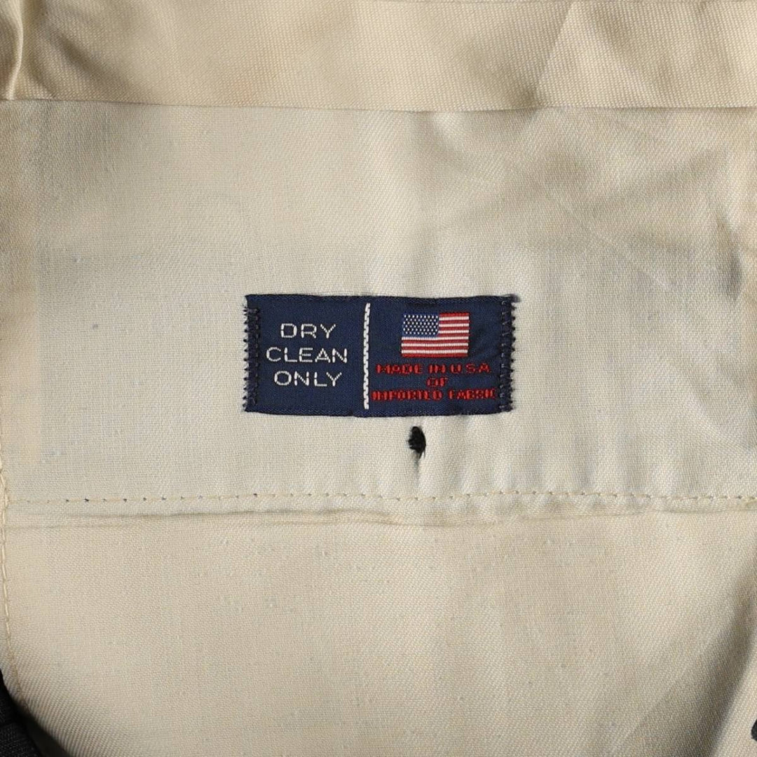 ~90'S Stripe Pattern Two-Pleat Slacks Pants, Made in USA, Men's W31 (approx.), Vintage unclear Charcoal Vintage Second Hand