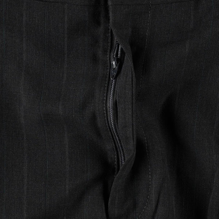 ~90'S Stripe Pattern Two-Pleat Slacks Pants, Made in USA, Men's W31 (approx.), Vintage unclear Charcoal Vintage Second Hand
