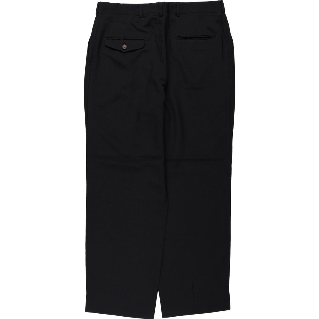 Racquet Club Two-Pleat Slacks Pants Men's W33 (approx.) unclear black type Vintage Second Hand