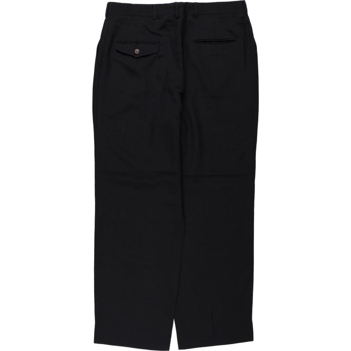 Racquet Club Two-Pleat Slacks Pants Men's W33 (approx.) unclear black type Vintage Second Hand