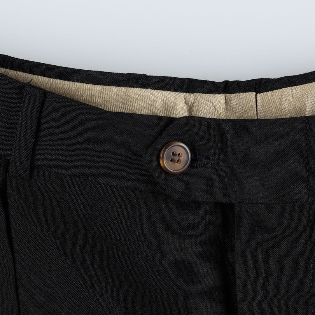 Racquet Club Two-Pleat Slacks Pants Men's W33 (approx.) unclear black type Vintage Second Hand